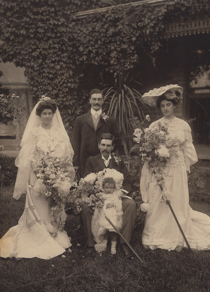 Wedding of Montefiore (Monty) Benjamin and Myra Levien, 1904