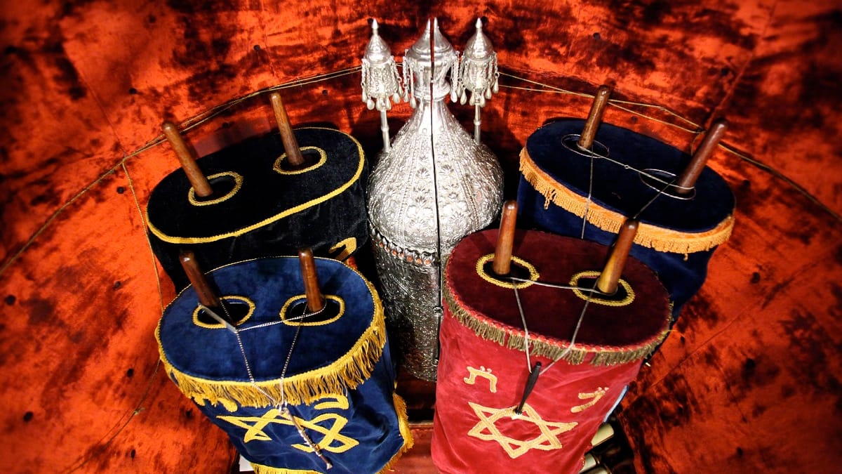 The ark, viewed frontally, inside the Hobart Synagogue